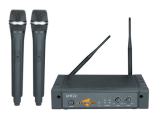 Hire UHF22 Dual UHF Wireless Microphone System with two Handheld Mics
